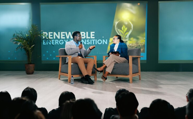 Panel discussion on sustainability at EcoVoice Green Forum